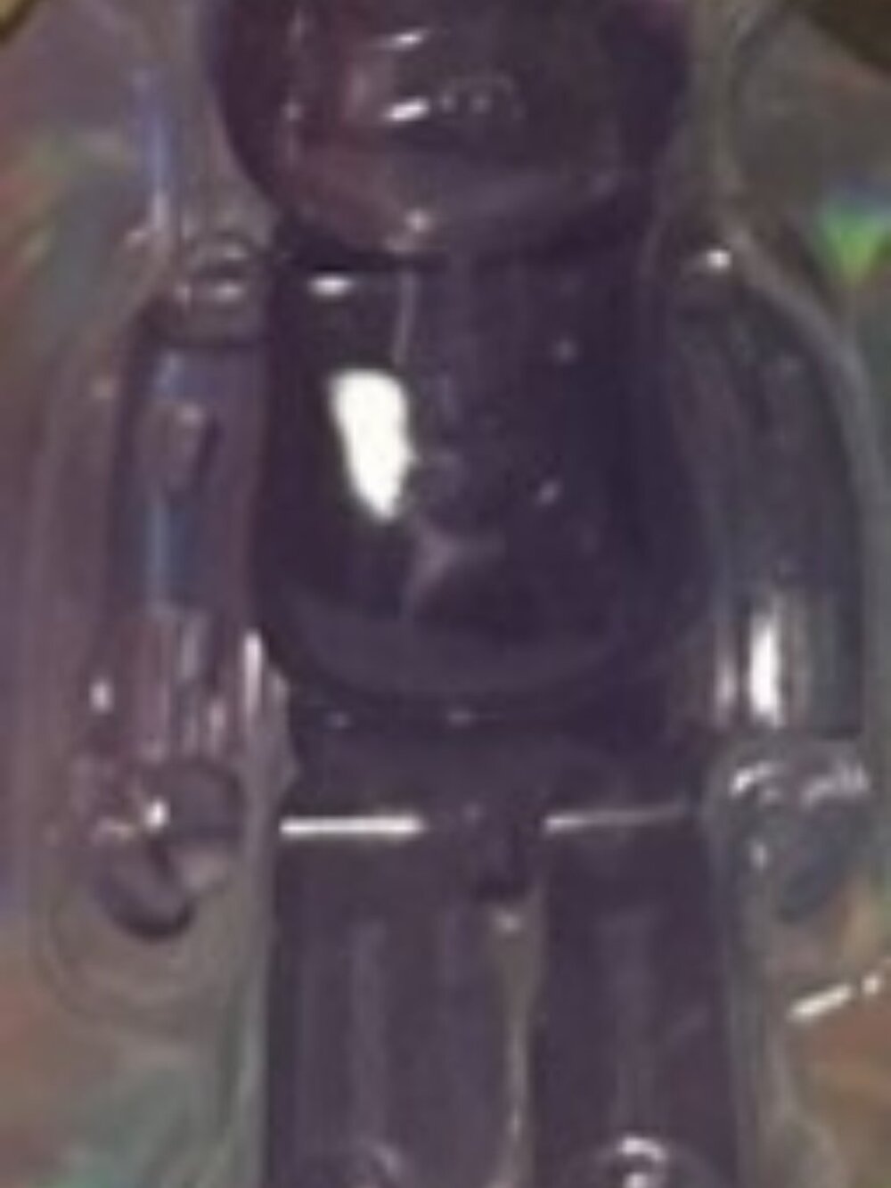 Bearbrick 100% Translucent Purple - Medicom Toy - Loose Figure